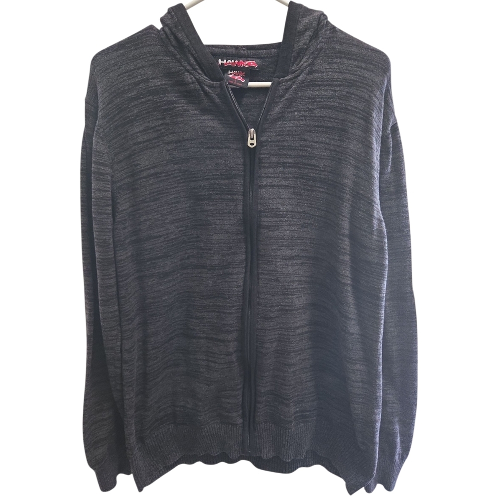Tony Hawk Men's Gray Zippered Sweatshirt SZ L